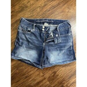 Vanity Women’s Jean Shorts Size 27 Dark Wash Heavy Stitching